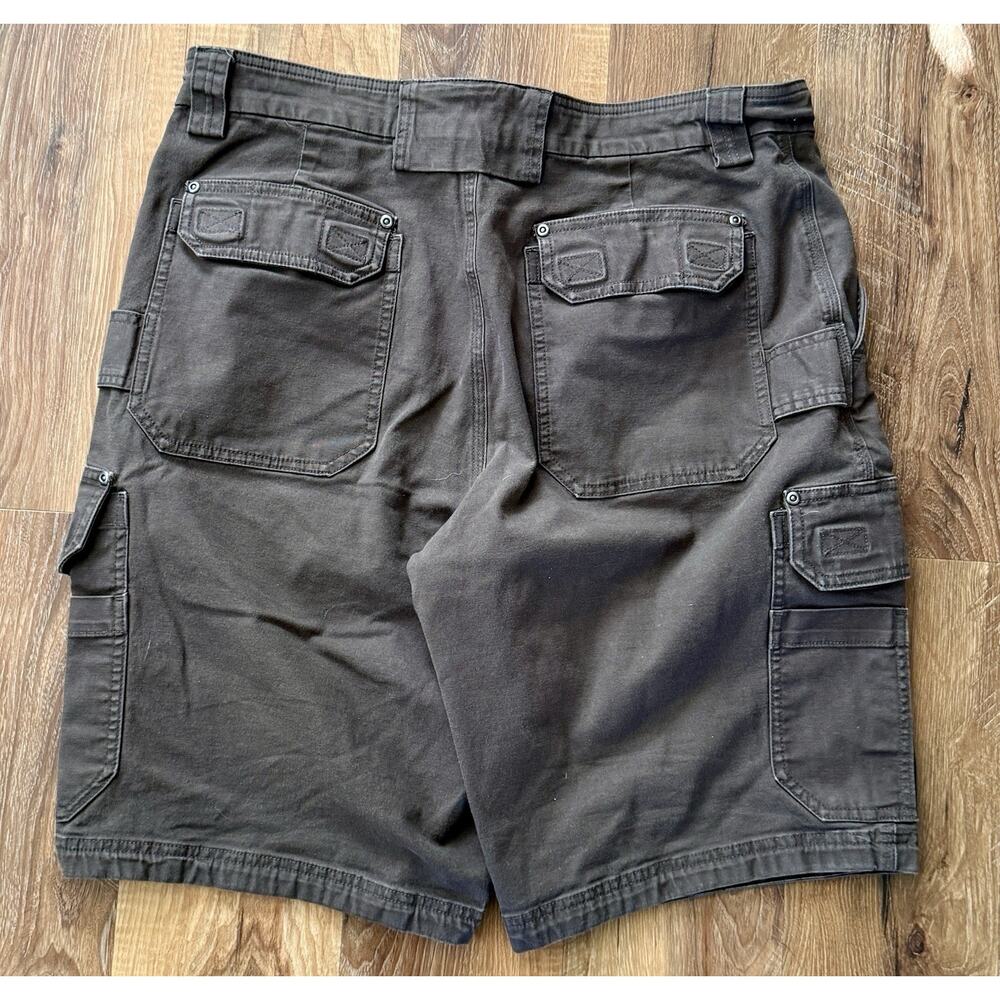 Duluth Trading Co Men's DuluthFlex Fire‎ Hose Cargo Shorts, Brown EUC - Picture 2 of 8